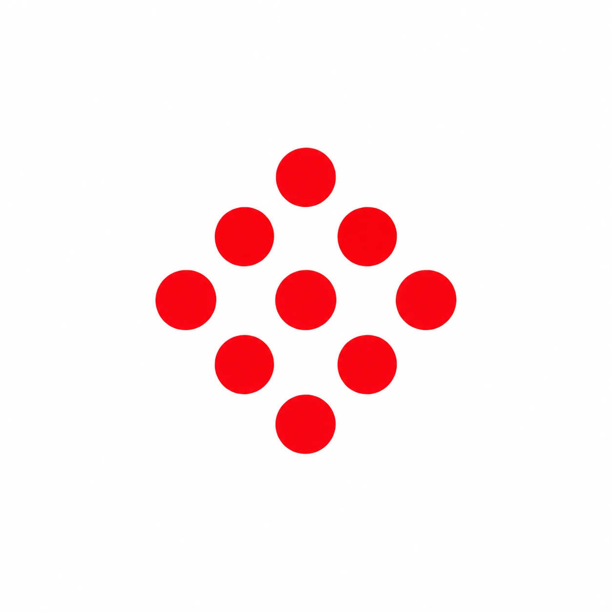 Brievs standalone red nine-dot diamond brand mark