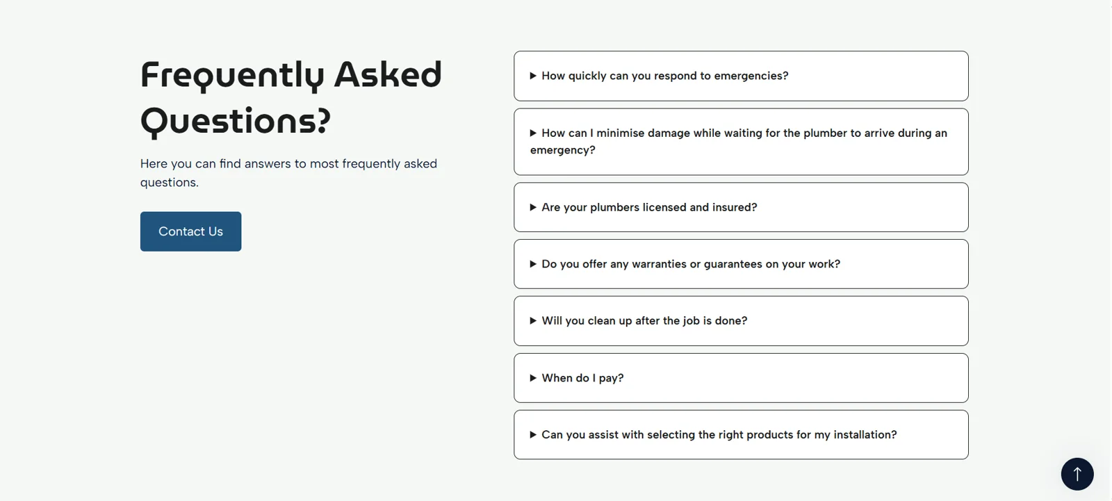 Customer questions and FAQ interface