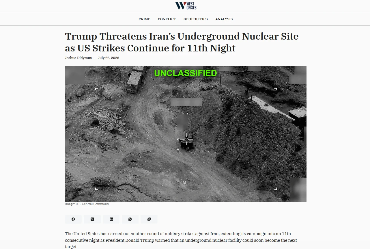 Article opening with headline and lead image