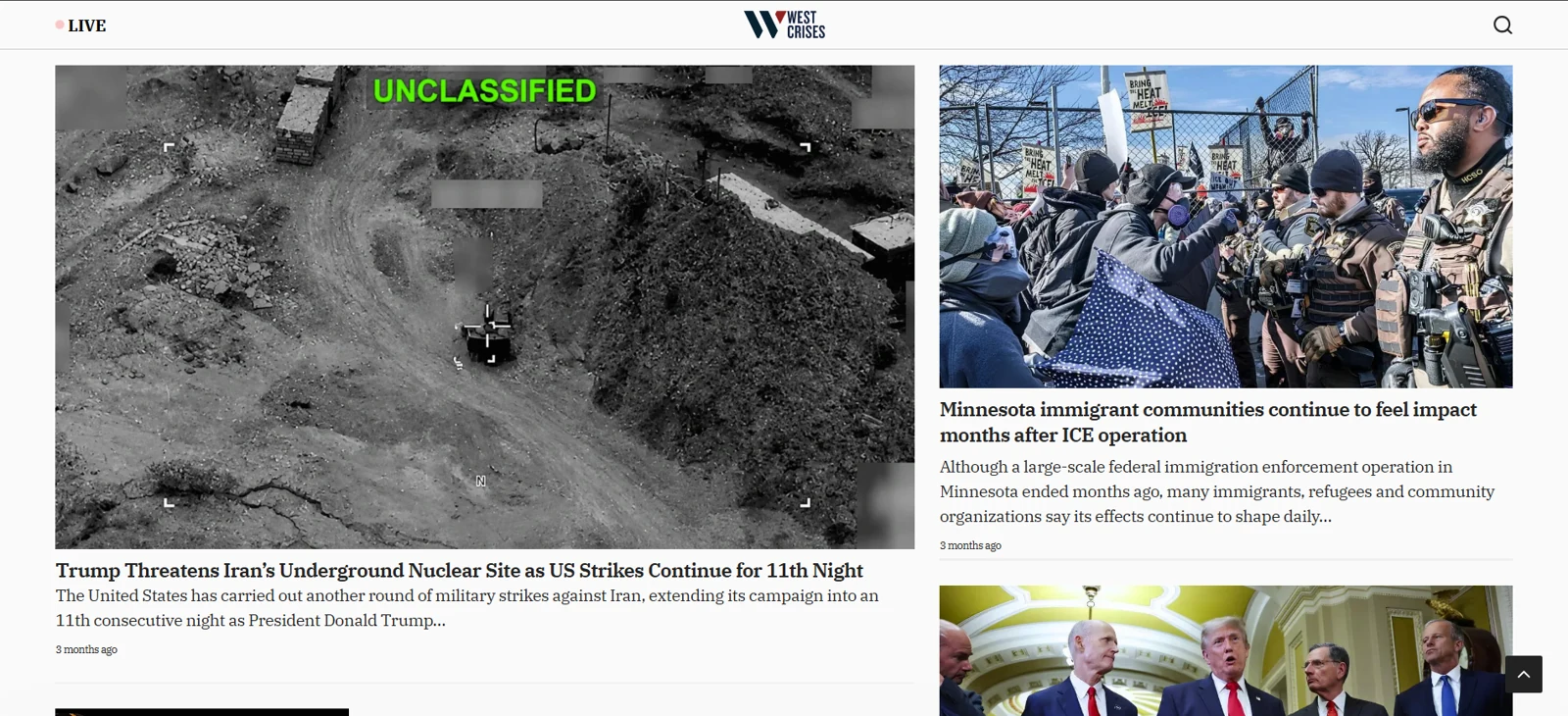Supporting stories and editorial navigation